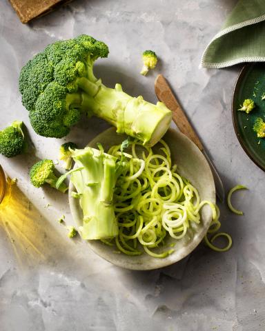 spaghetti aux tiges de brocoli