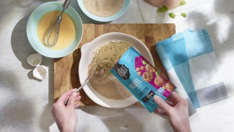 Falafelschnitzel Etappe 2