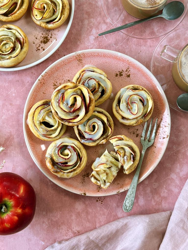 Girelle di mele glassate