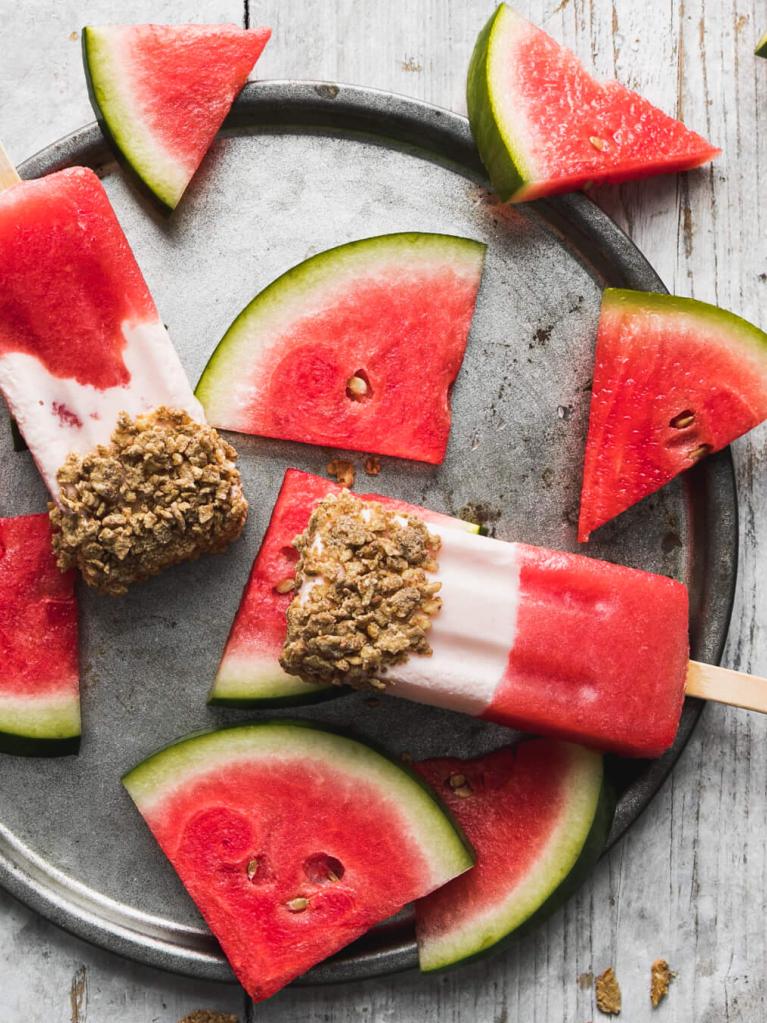 Fitness Watermelon Popsicles
