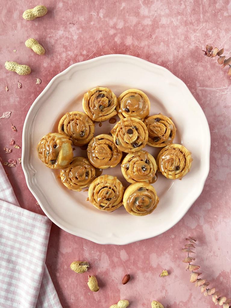 Girelle al cioccolato e burro di arachidi