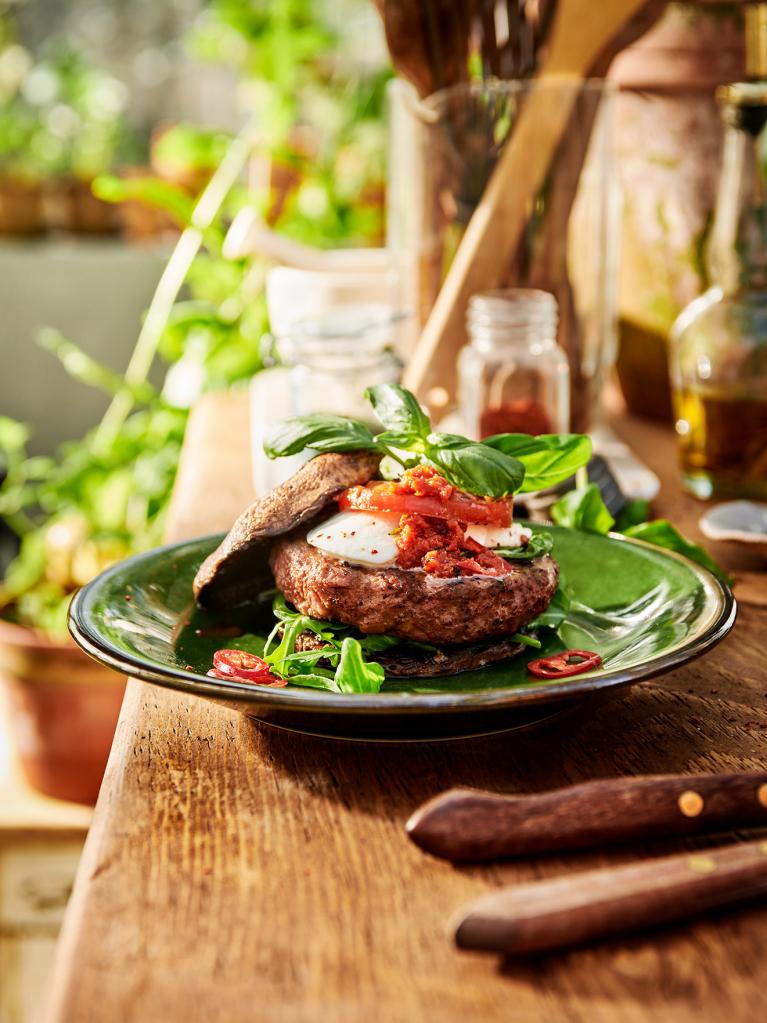 Burgers caprese épicés au portobello sensationnels