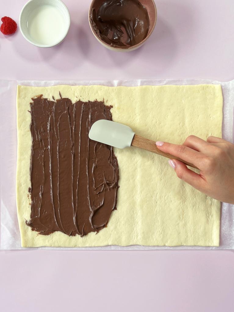 Treccia al cioccolato step 2