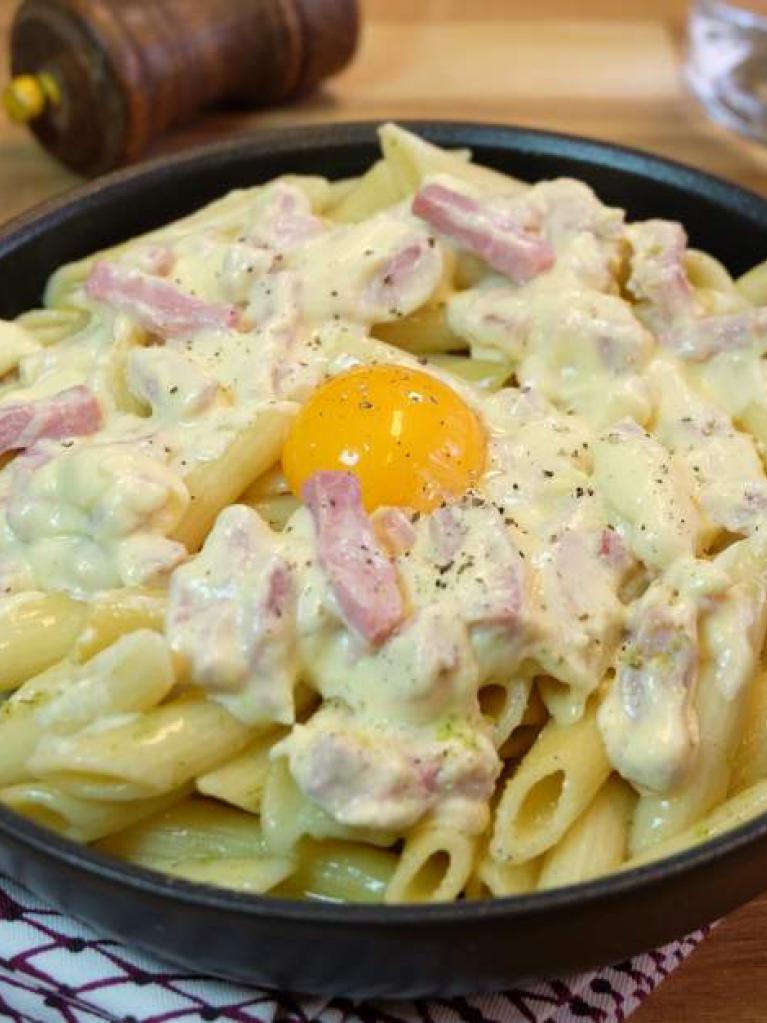 Penne à la carbonara Bio