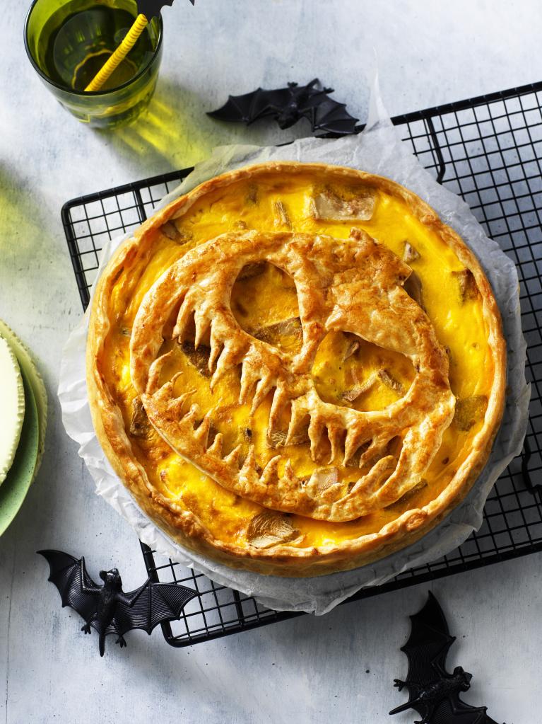 Tarte à la citrouille d'Halloween