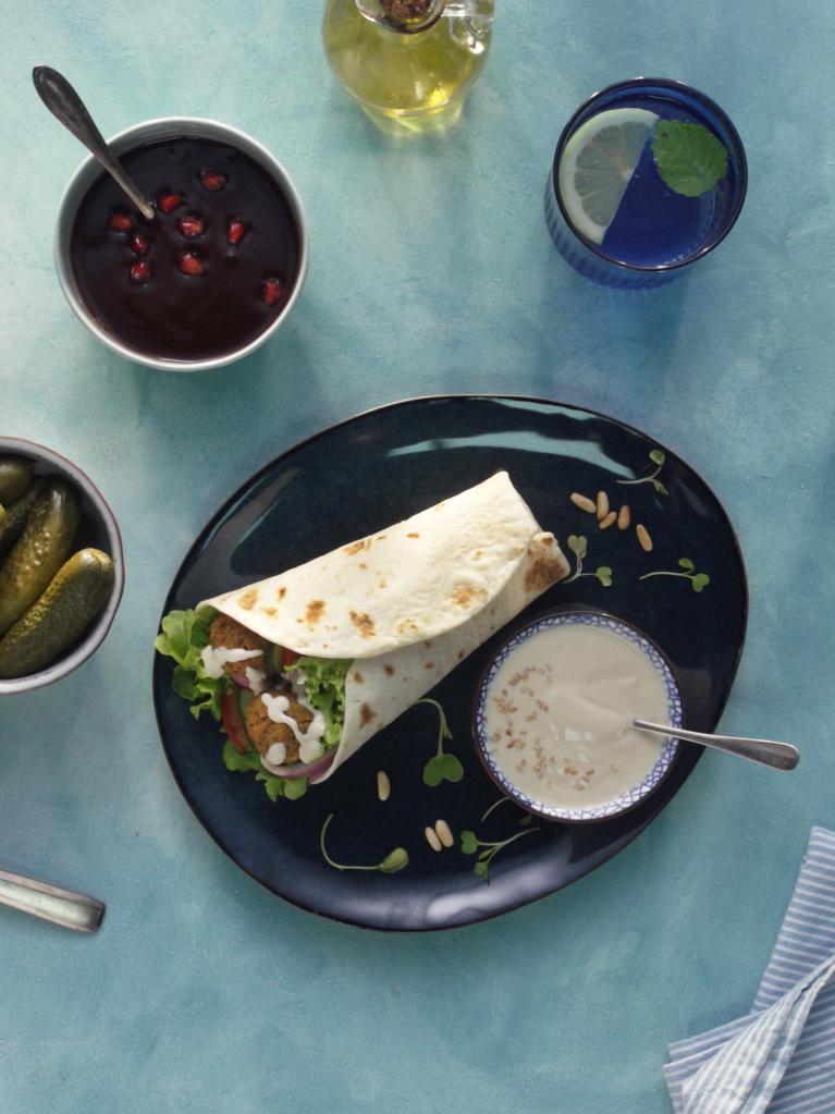 Falafel Wrap Topshot