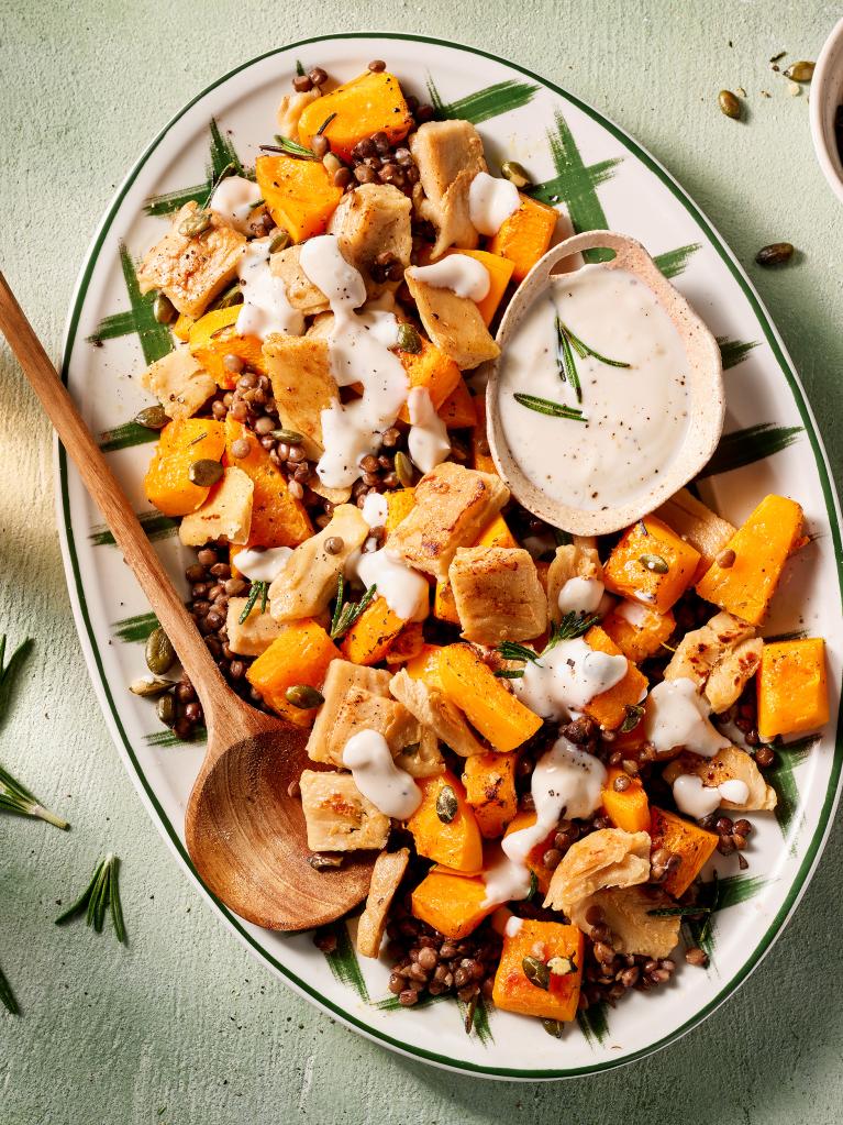 Baked Squash with Filet Pieces