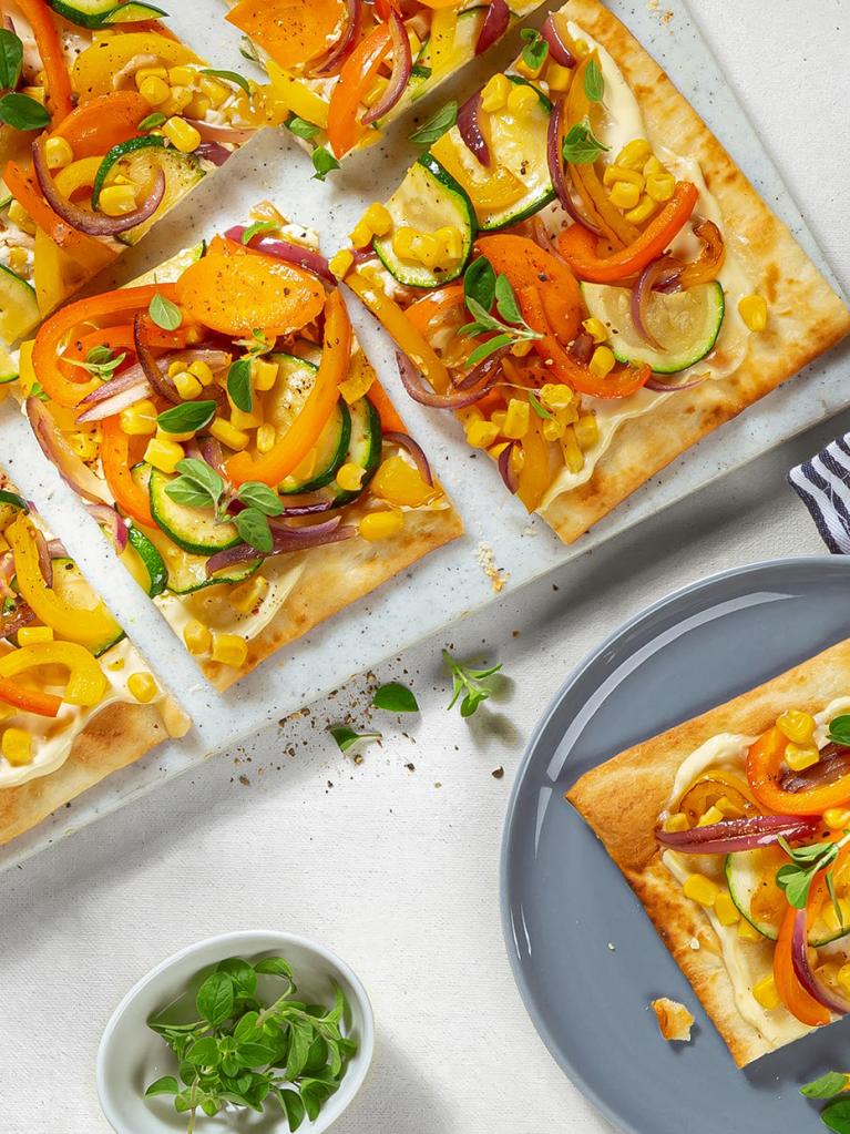 Tarte flambée aux légumes