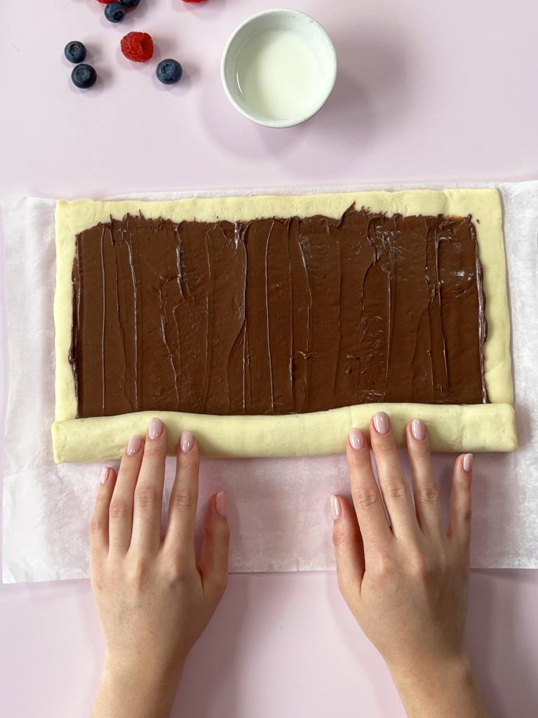 Treccia al cioccolato step 3