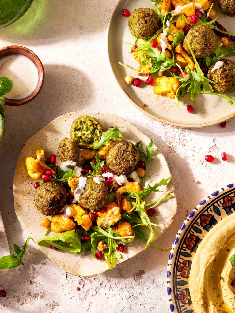 Arabic salad in wrap