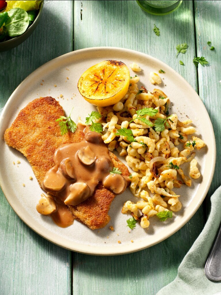 Garden Gourmet Schnitzel mit spätzli