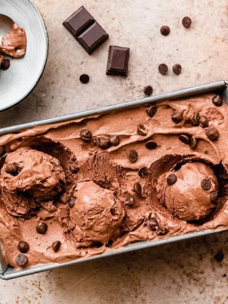 Glace au chocolat noir 64% sans sorbetière