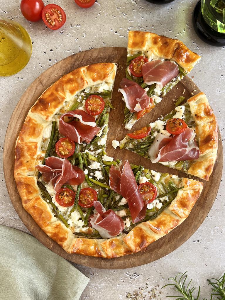 Galette aux asperges et au jambon 4-5