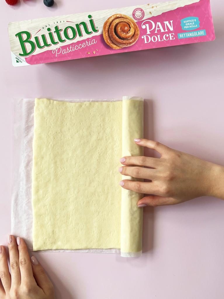 Treccia al cioccolato step 1