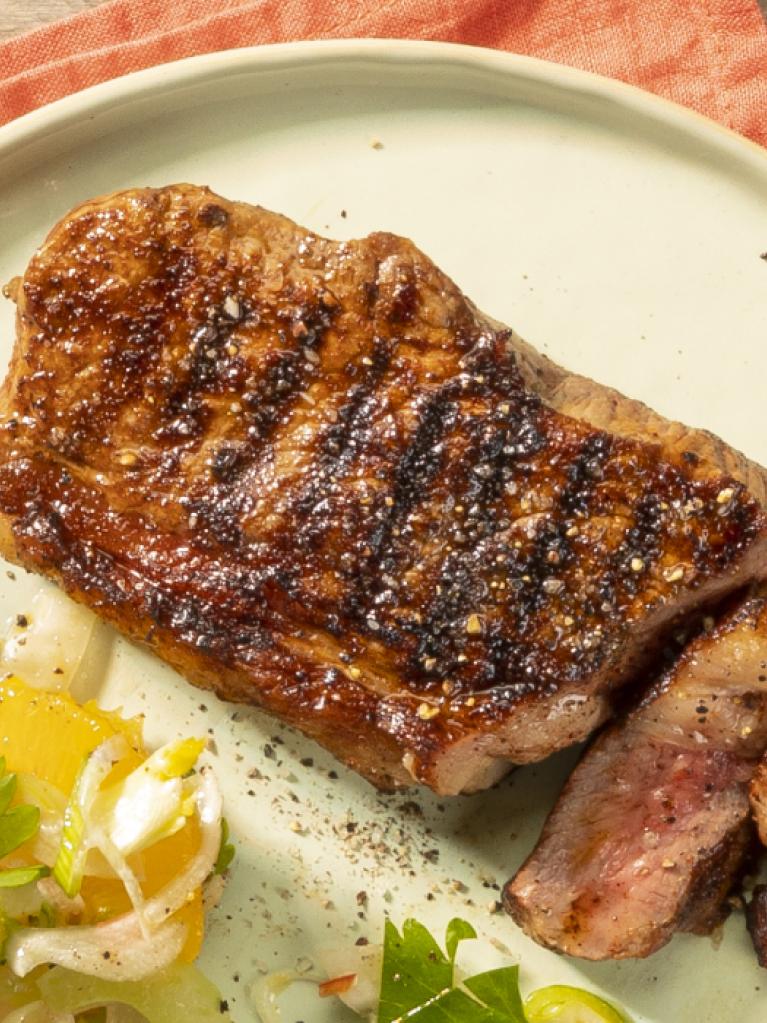 Rumsteaks à l'orange