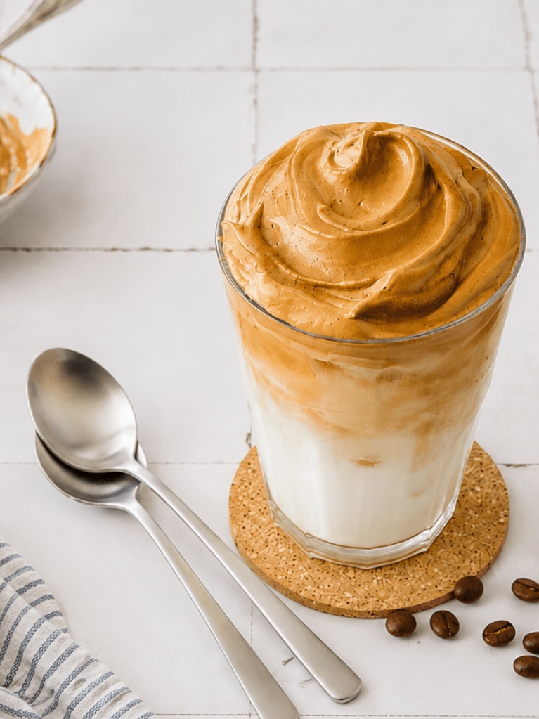 Dalgona Coffee Glacé au Nescafé Espresso Concentrate et au Miel