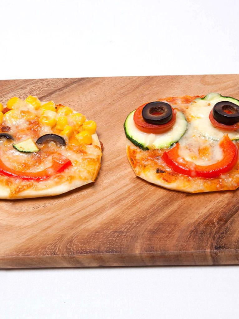 Pizza-Gesichter
