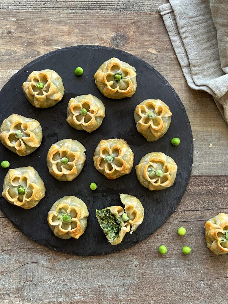 Fleurs doubles en gaufrette PRINCIPALES HORIZONTALES