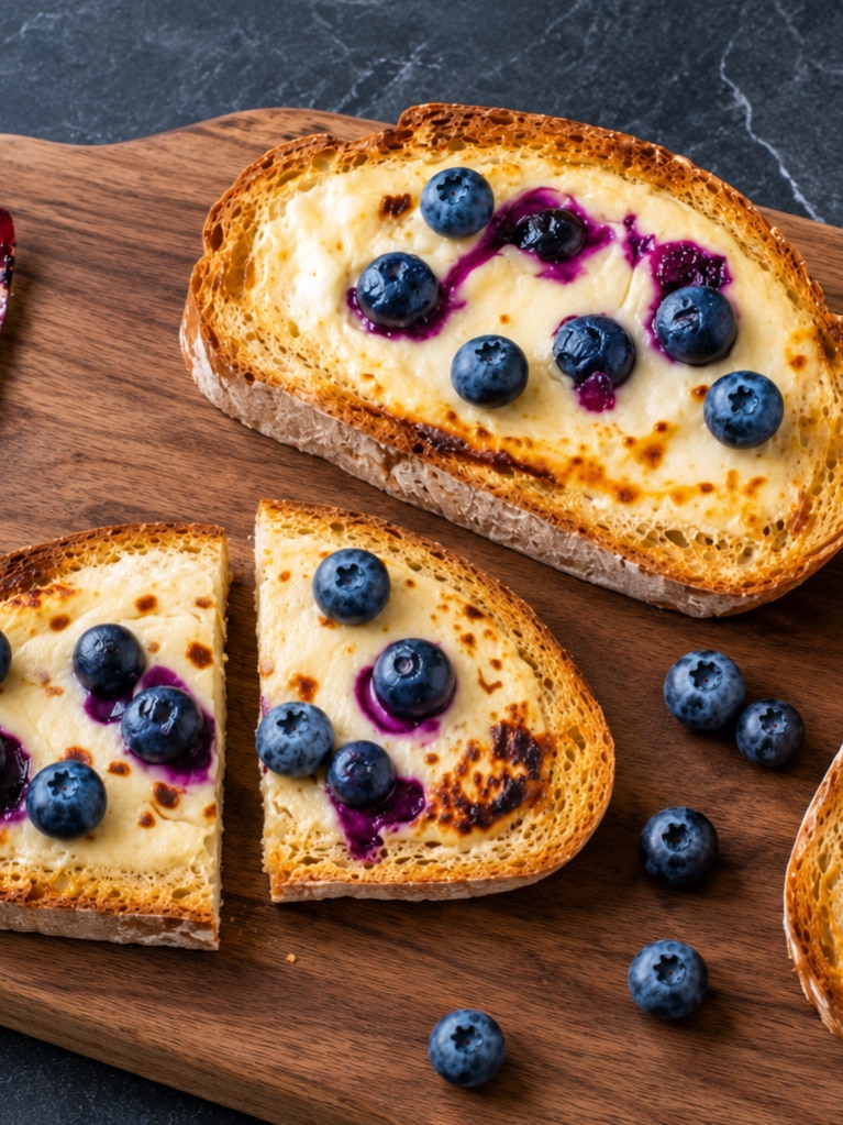 Custard Toast aux myrtilles et LC1 Vanille