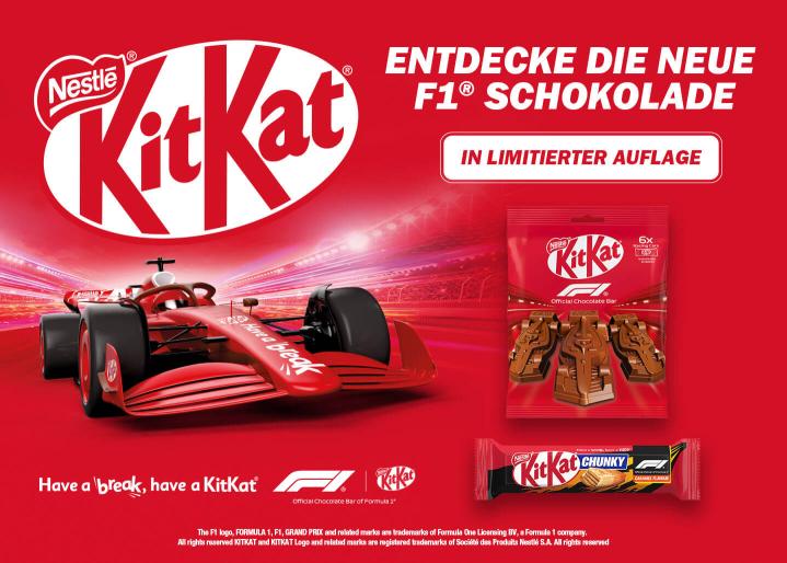 Exklusive KitKat Formel 1 Produkte