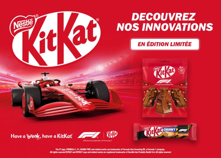 Produits KitKat exclusifs Formule 1