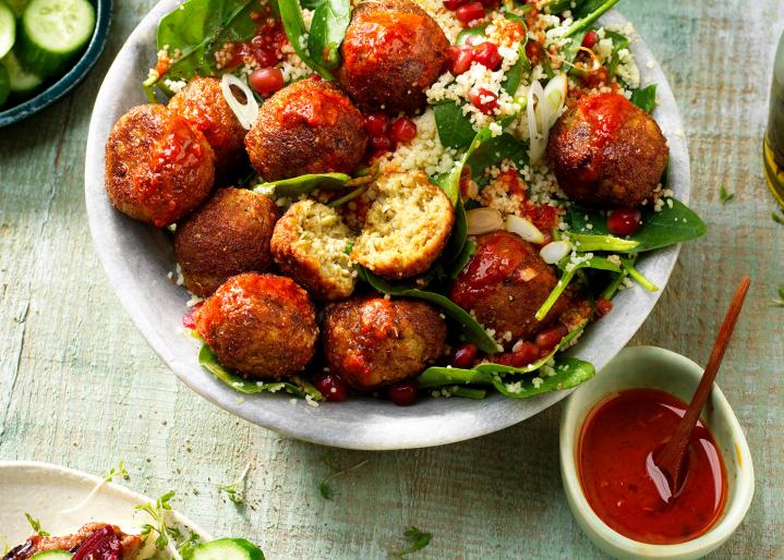 Quinoa Salad with Falafel
